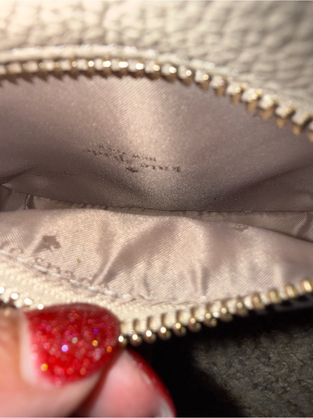 kate spade Pebbled Leather Mini Backpack — Light Cream - Picture 8 of 9